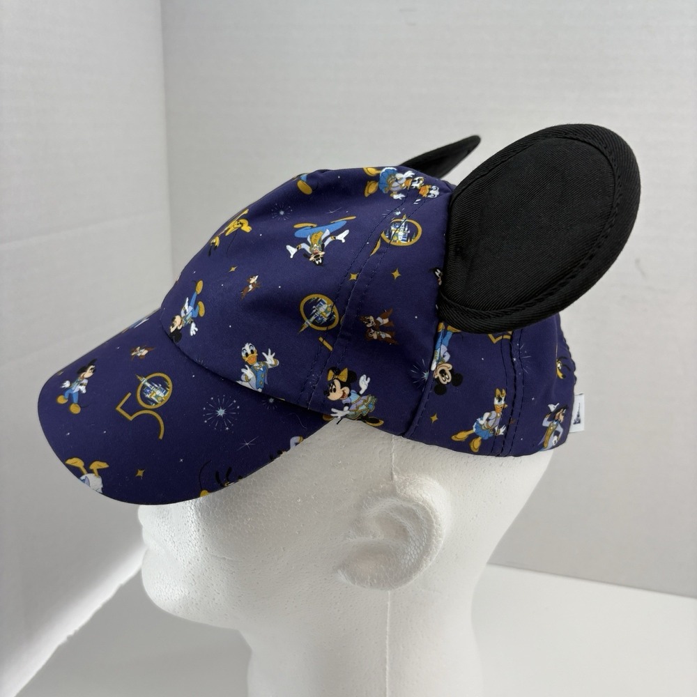 Walt Disney World 50th Anniversary Mickey Mouse Baseball Hat Ears Toddler - Picture 5 of 12